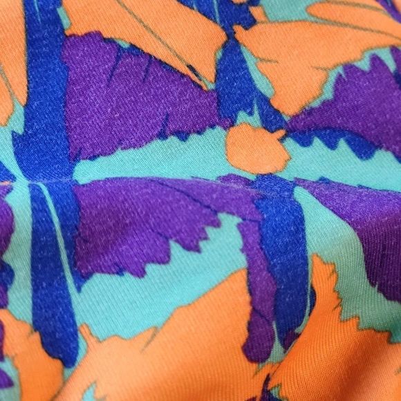 Dolphin Uglies V-2 Back One Piece Swimsuit Women Small Orange Teal Purple - Picture 8 of 10